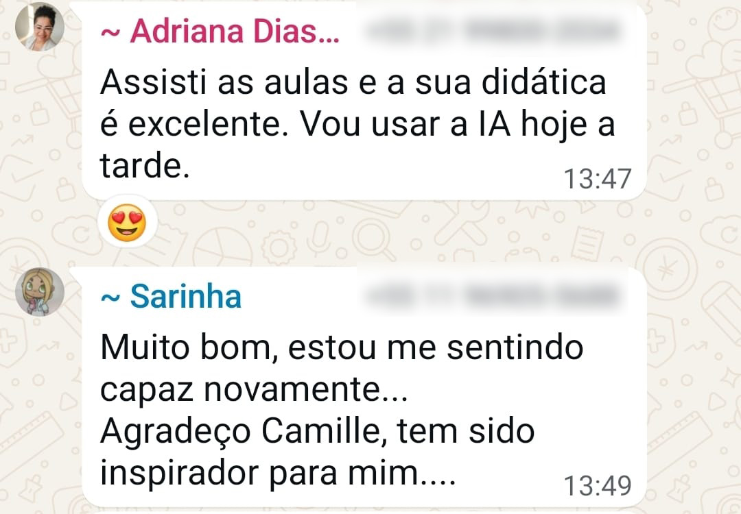 Depoimento de participante da Jornada 3