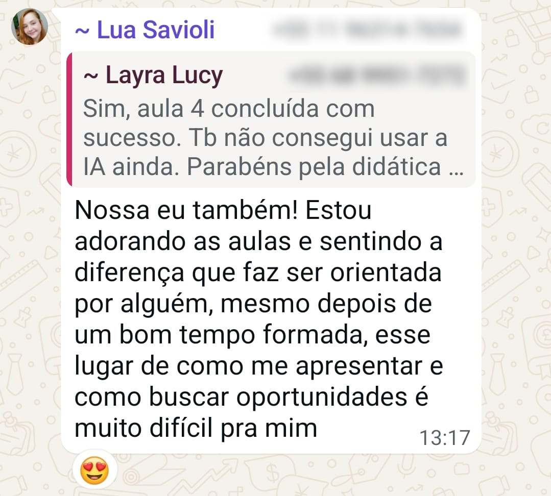 Depoimento de participante da Jornada 2