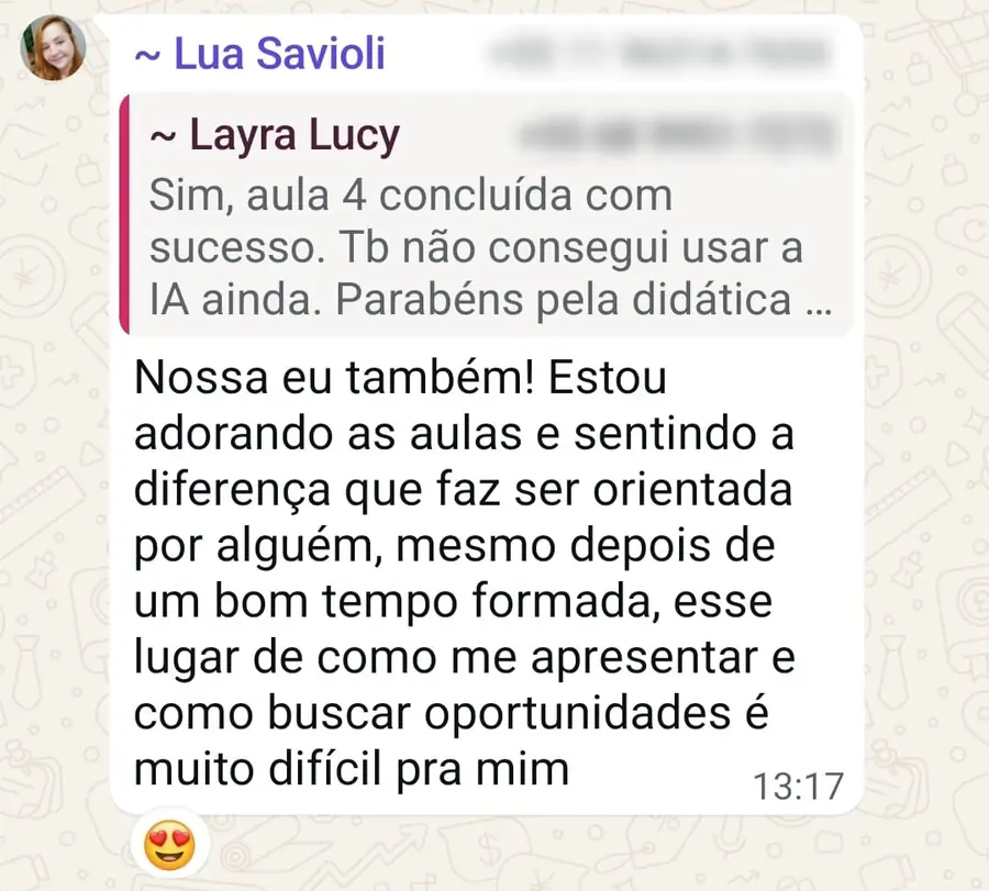Depoimento de participante da Jornada 2
