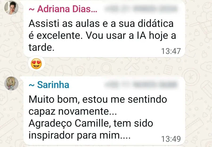Depoimento de participante da Jornada 3
