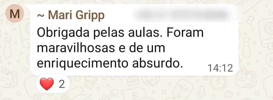 Depoimento de participante da Jornada 5