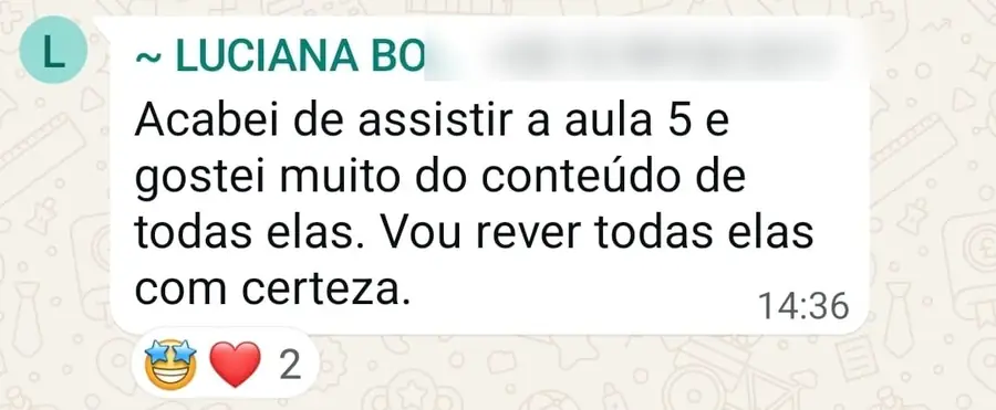 Depoimento de participante da Jornada 6